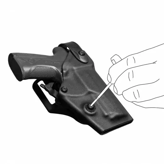 Holster Vegatek Short VKS8 noir pour GLOCK 17/19/22/23/26/27 – Image 5