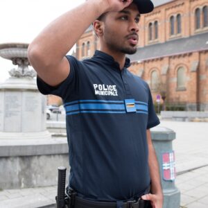 Polo col mao RESPIRE Police Municipale