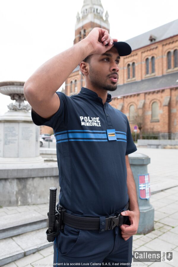 Polo col mao RESPIRE Police Municipale