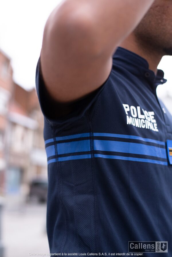 Polo col mao RESPIRE Police Municipale – Image 3