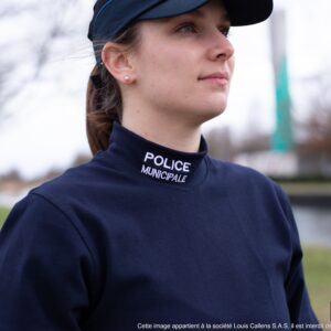 Sous pull avec broderie Police Municipale