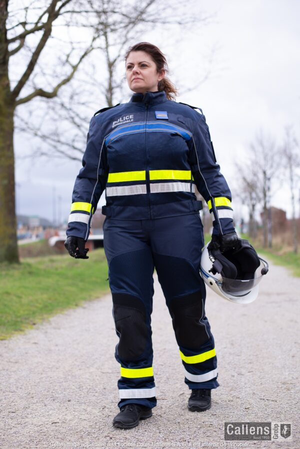 Pantalon moto Été Police Municipale bande réfléchissante