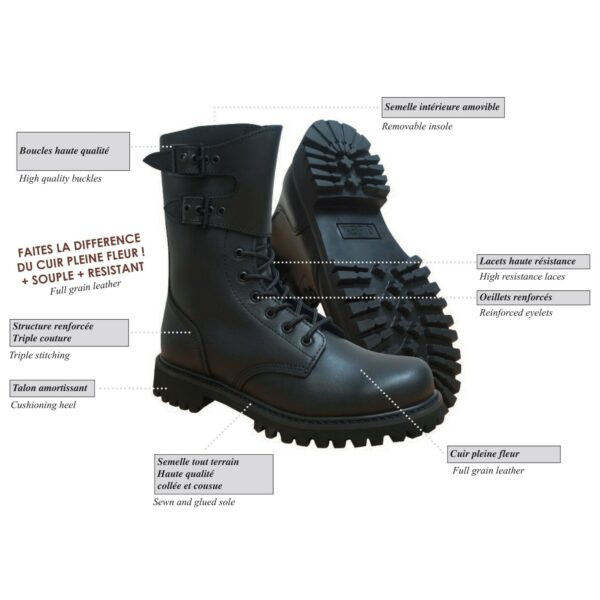 Rangers en cuir souple et semelle GOODYEAR® – Image 2