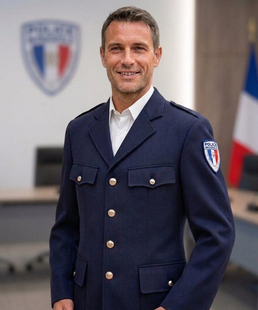 vareuse homme cérémonie police municipale vue de face