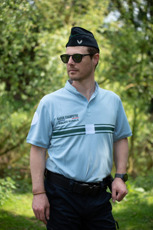 Polo col mao RESPIRE Garde Champêtre Police Rurale