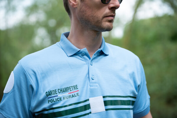 Polo manche longue Garde champêtre Police rurale – Image 2