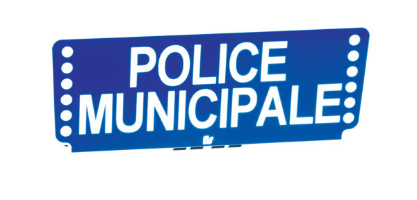 Pare-soleil lumineux Police Municipale