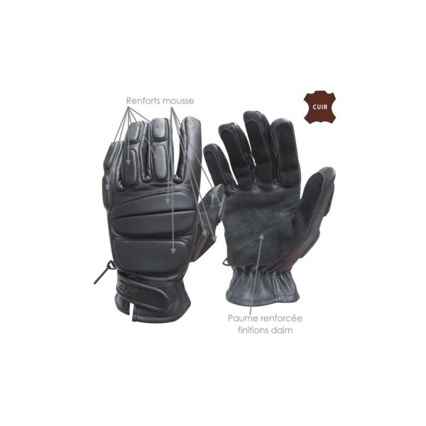 GANTS CUIR SWAT – Image 2