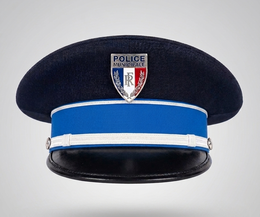 casquette cérémonie police municipale rigide marine
