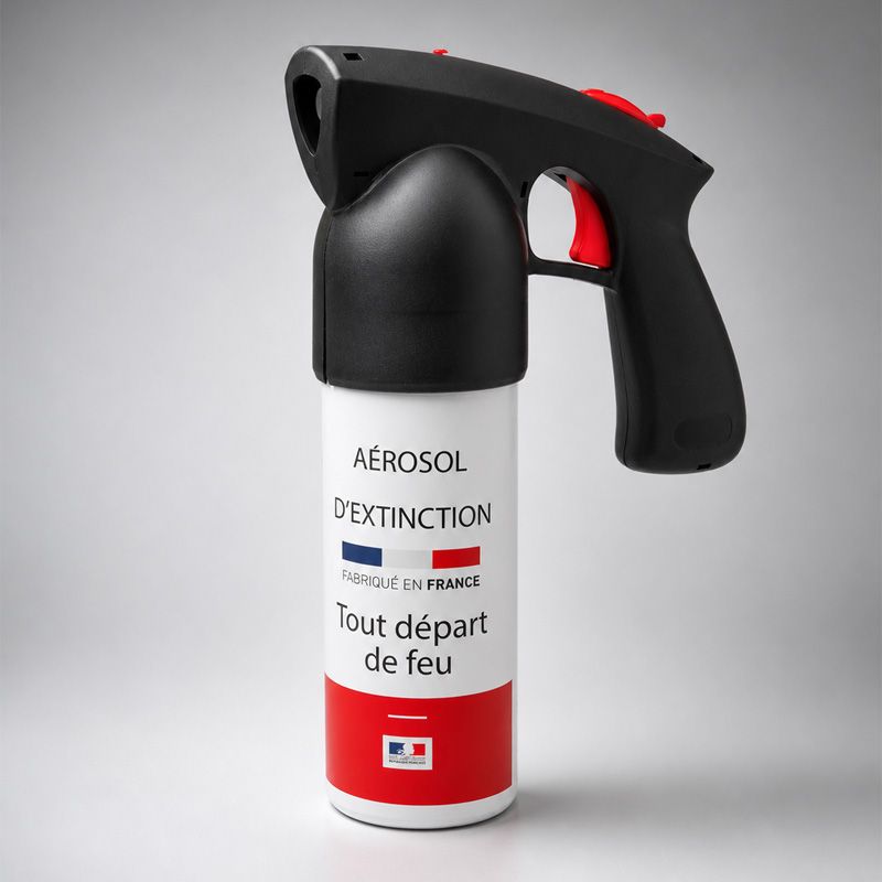 Extincteur aérosol 500 ml pour intervention rapide