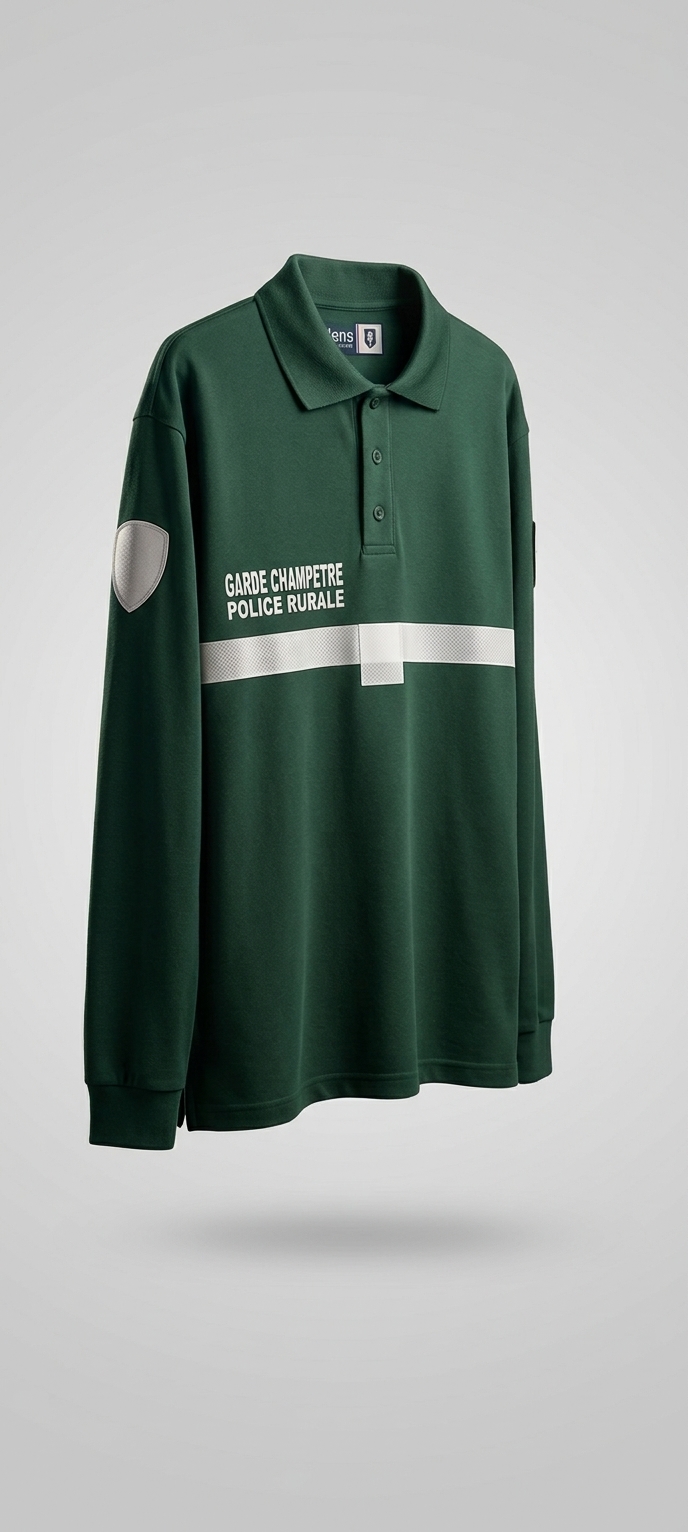 Polo DOUBLE-FACE ML GC-PR Vert